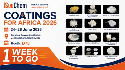 iSuoChem Resin Solutions Will Be Presented at Coatings for Africa 2026